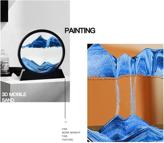 Relaxing Kinetic Sandscape Art Table Desk, TheGrabify®