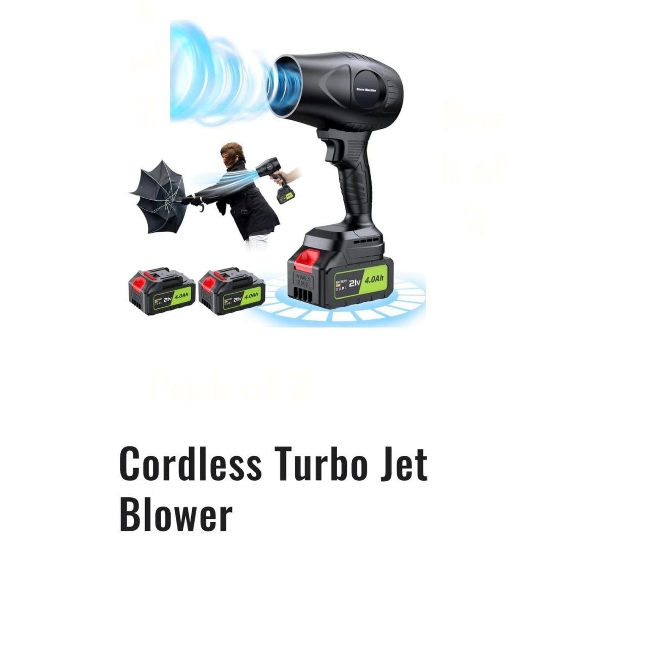 Cordless Turbo Jet Blower. TheGrabify®