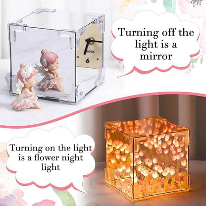 Dynamic Rotating Water Ripple Night Light, Color Changing Crystal Lamp with Remote