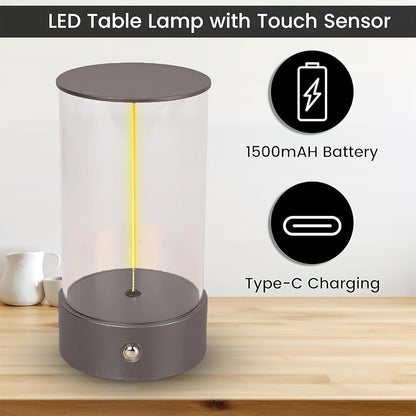 Modern Minimalist Cordless LED Table Lamp – Rechargeable Touch-Control Accent Light for Bedroom, Living Room, and Office