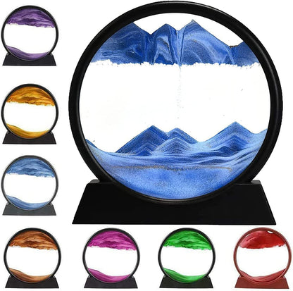Relaxing Kinetic Sandscape Art Table Desk, TheGrabify®