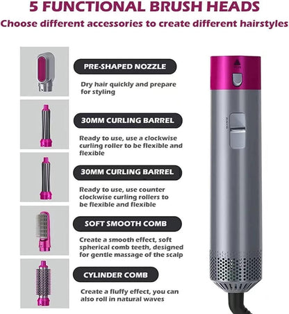 5 In 1 Multi head Hair Styler, TheGrabify®