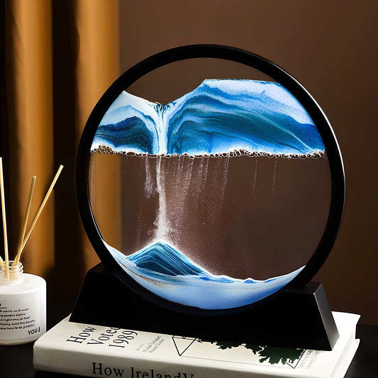 Relaxing Kinetic Sandscape Art Table Desk, TheGrabify®