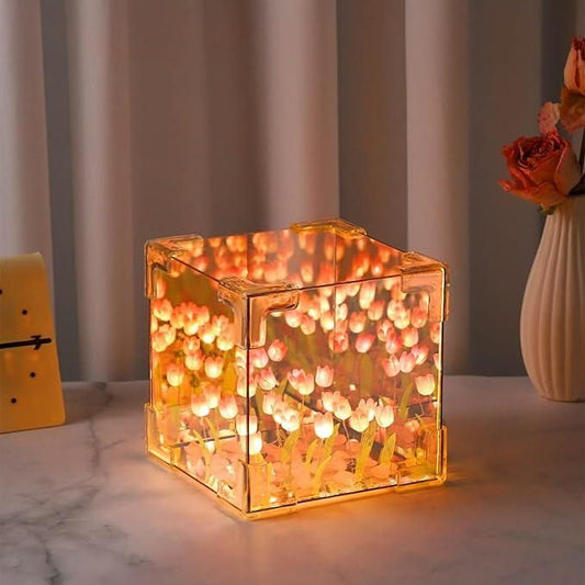 Dynamic Rotating Water Ripple Night Light, Color Changing Crystal Lamp with Remote